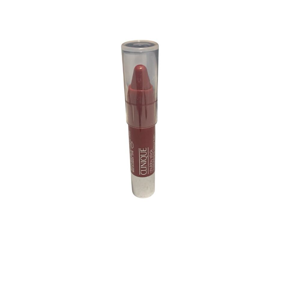 Clinique Chubby Stick Lip Colour Balm 07 Super Strawberry 0.1oz/3g Full sz NWOB